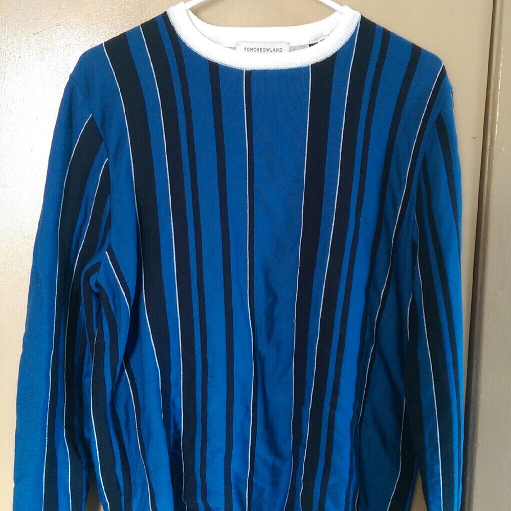 Tomorrowland tricot jaquard crew neck sweater
